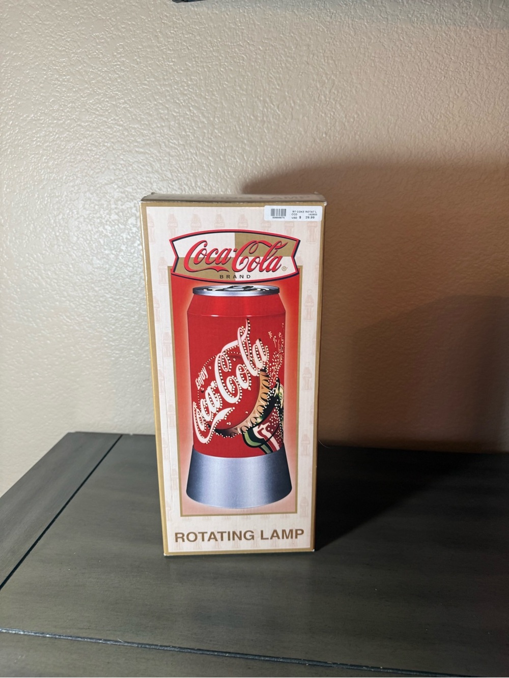 Coca Cola Rotating Lamp NEW In Box Coke Can Collector Retro Light